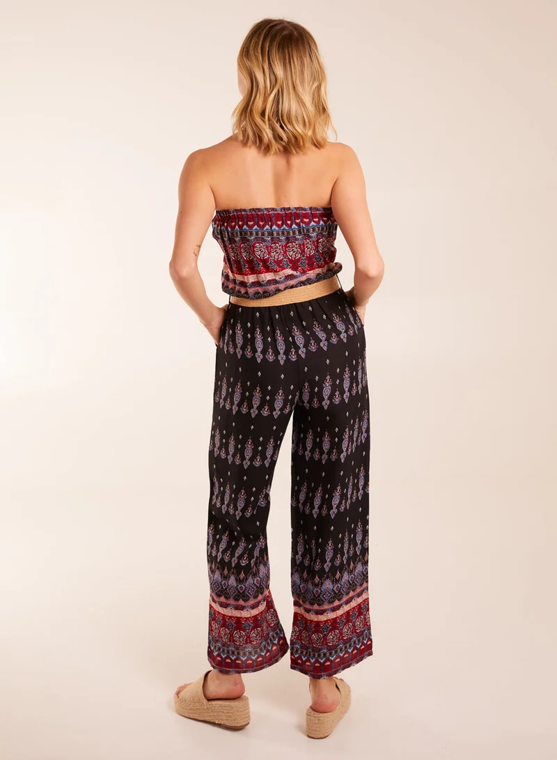 بلو فانيلا Aztec Belted Bandeau Jumpsuit